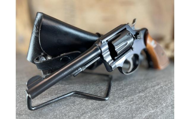 Smith & Wesson Pre-10 5" .38 Special w/ Leather Holster, no box - Pre-Owned