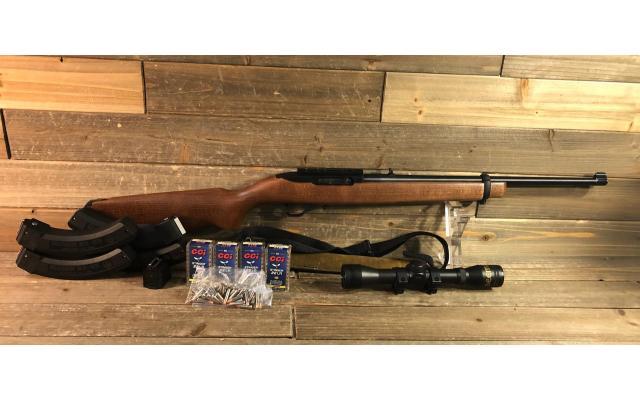 Pre-Owned Ruger 10/22 w/ Beeman 4x32 scope & 250 Rounds CCI Stinger ammunition