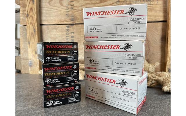 Winchester .40S&W Ammunition 360rds 165gr & 180gr