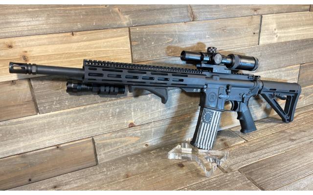 Radical RF-15 Socom 16" 5.56NATO w/ CP Tactical 1-4x20 Scope, in original box - Pre-Owned