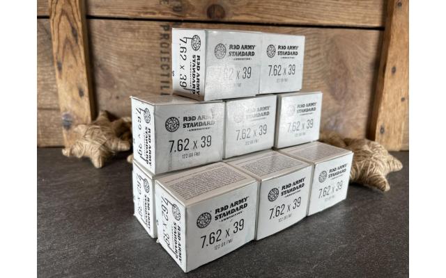 220 Rounds Red Army 122gr 7.62x39 Ammunition