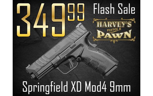$49 Lays It Away! Springfield XD Mod4 9mm - Flash Sale 04/18/26