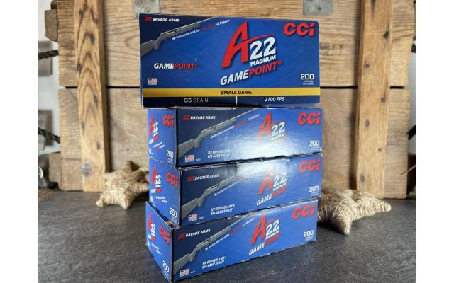 800rds CCI Magnum Gamepoint Rimfire 35GR .22MAG Ammunition
