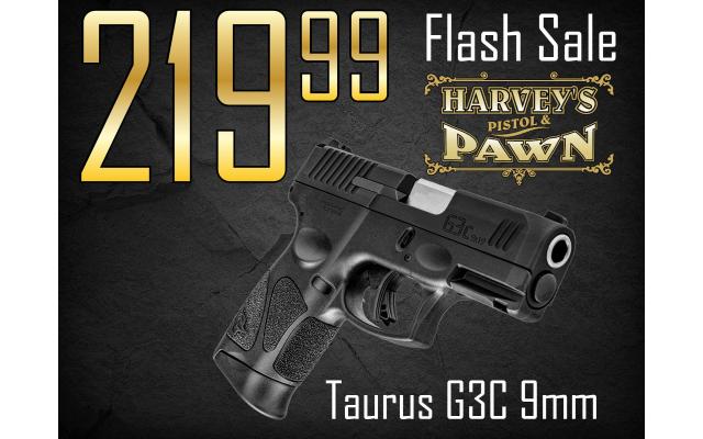 $35 Lays It Away! Taurus G3C 9mm - Flash Sale 04/20/26