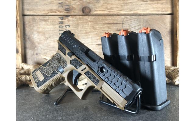 New Shark Coast Customs Glock 19 C4 Kavorka 9mm FDE