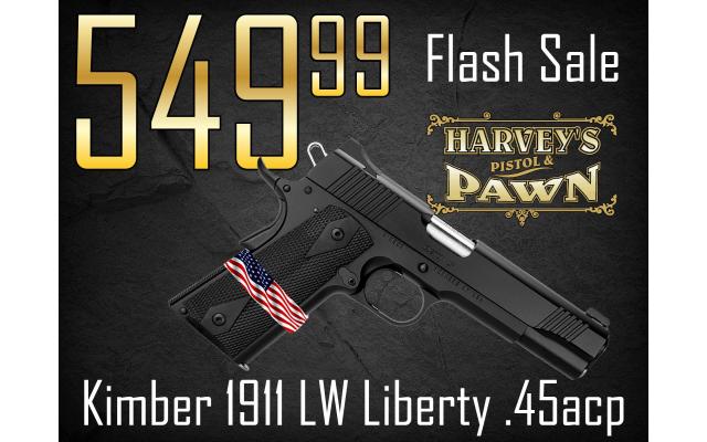 $71 Lays It Away! Kimber 1911 LW Liberty .45acp - Flash Sale 05/09/26