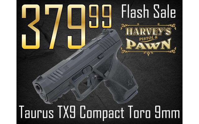 $52 Lays It Away! Taurus TX9 Compact Toro 9mm - Flash Sale 05/11/26