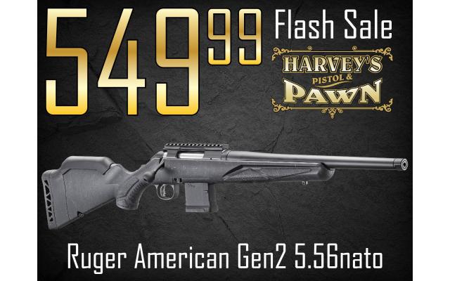 $71 Lays It Away! Ruger American Gen2 5.56NATO - Flash Sale 06/06/26