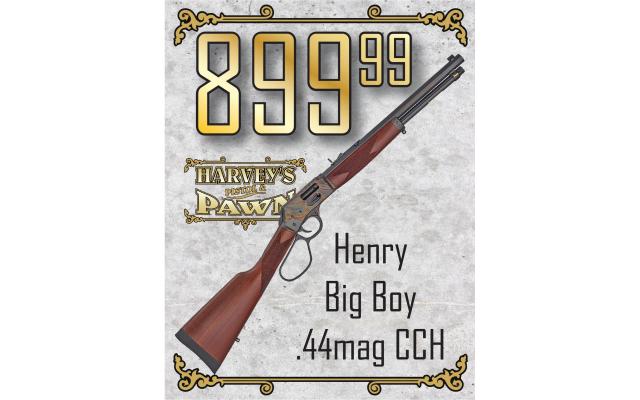$109 Lays It Away! Henry Big Boy .44mag CCH - Flash Sale 06-19-26
