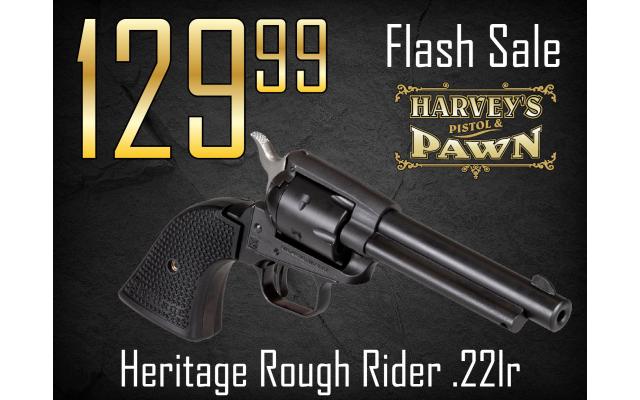 $35 Lays It Away! Heritage Rough Rider .22lr BLack - Flash Sale 07/28/26
