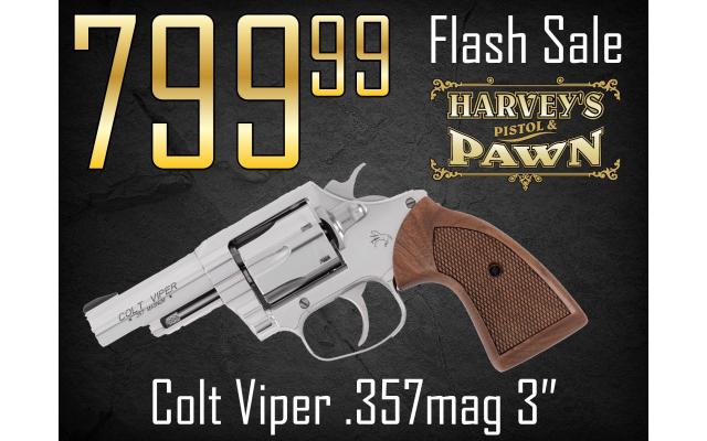 $98 Lays It Away! Colt Viper .357mag 3" - Flash Sale 09/01/26