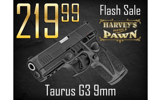 $35 Lays It Away! Taurus G3 9mm - Flash Sale 09/05/26