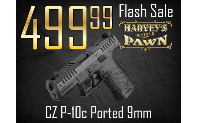 $66 Lays It Away! CZ P-10c Ported 9mm - Flash Sale 09/15/26