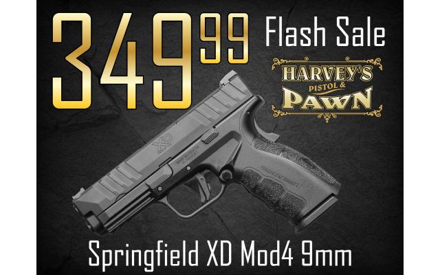 $49 Lays It Away! Springfield XD Mod4 9mm - Flash Sale 10/02/26