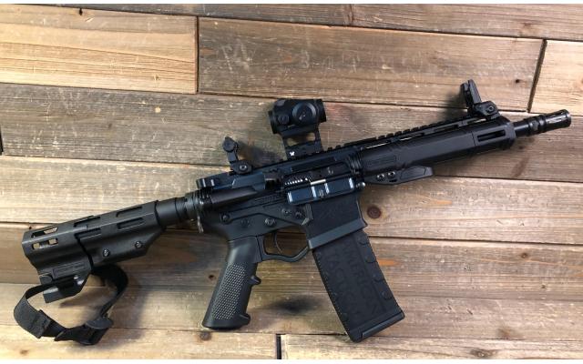 Pre-owned ATI Aplha Maxx 5.56NATO In Box with Pre-owned Vortex Crossfire Red Dot Sight In Box
