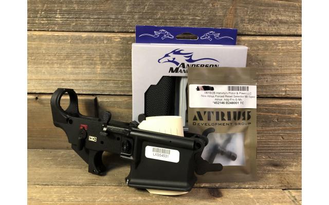 New LMT Mars-L Stripped Lower Reciever with Atrius Mil-Spec FRT & Anderson Lower Parts Kit
