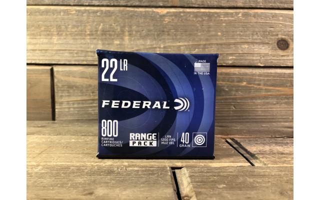 800 Rounds of Federal .22lr 40gr Ammunition