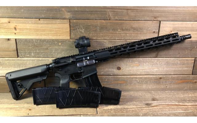 New Radical FR-16 5.56NATO with Pre-owned Trijicon MRO & Extra Magazines