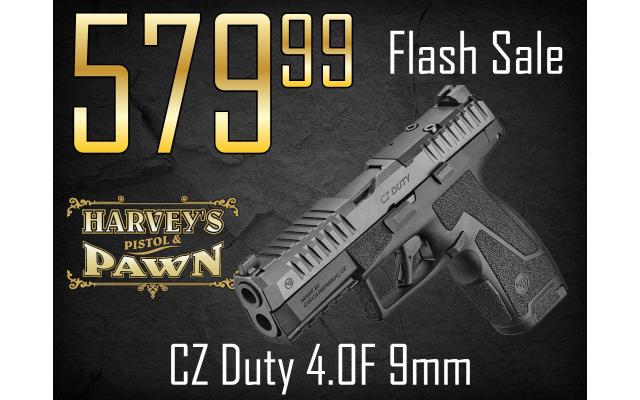 $74 Lays It Away! CZ Duty 4.0F 9mm - Flash Sale 10/24/26