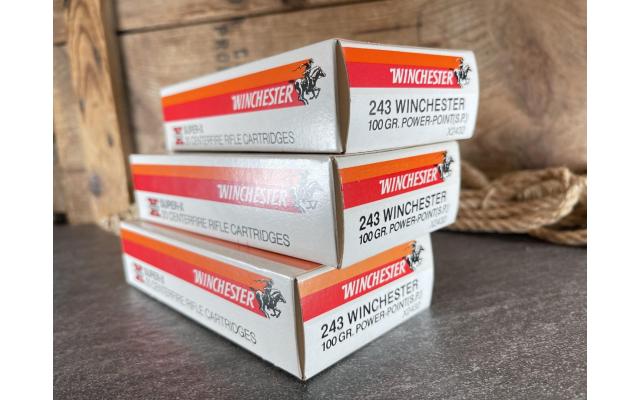 60 Rounds Winchester Super-X .243WIN 100gr