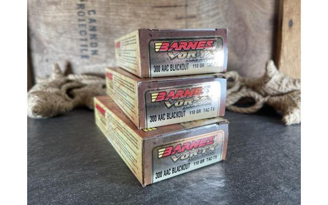 60 Rounds Barnes Vor-TX 110GR .300BLK