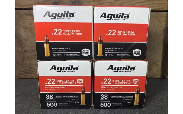 2,000 Rounds of Aguila .22Lr Ammunition