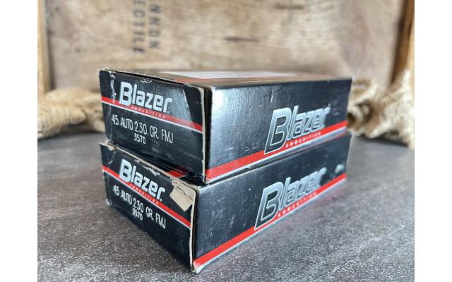 100 Rounds Blazer .45ACP 230gr Ammunition